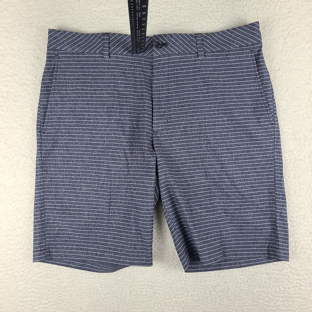 Walter Hagen Shorts Mens 36 Blue Gray 10" Majors 11 Performance Golf Chino